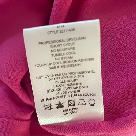 Tory Burch Leith Silk Georgette Elegant Magenta Sleeveless Dress 20143 - Picture 8 of 10
